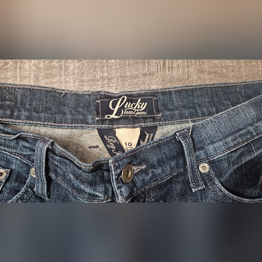Lucky Brand Women's Dark Blue Denim Jeans Size 10